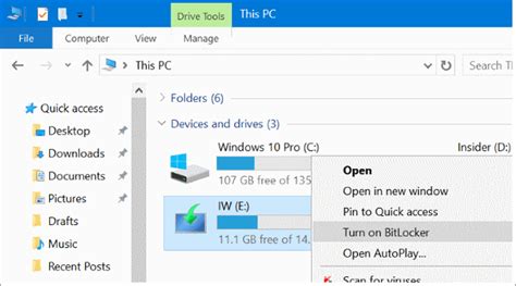 how to put password on usb flash drive windows 10 without bitlocker