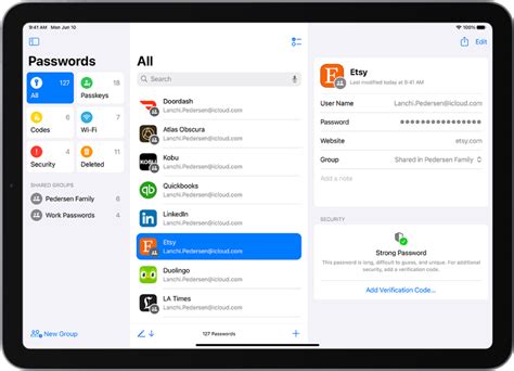 how to put passwords on apps ipad