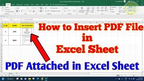 how to put pdf data in excel