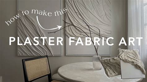 how to put plaster on a canvas