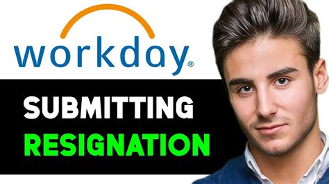 how to put resignation on workday