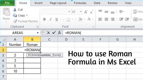 how to put roman letter in excel