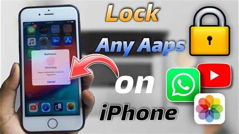 how to put screen lock on apps in iphone