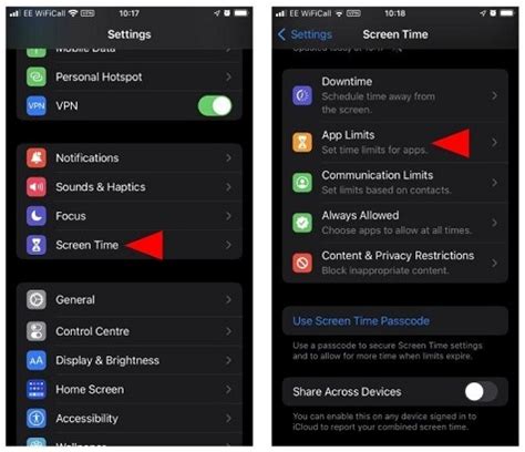 how to put screen time lock on apps
