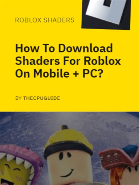 how to put shaders on roblox mobile