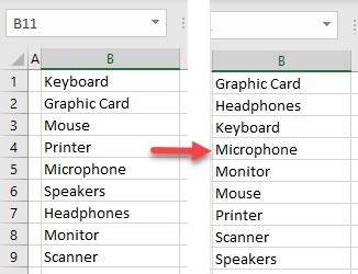 how to put sheets in alphabetical order in excel