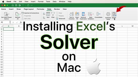 how to put solver in excel mac