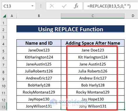 how to put space between text in excel cell