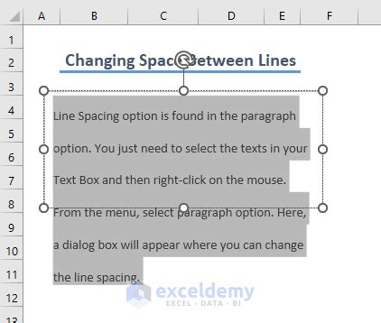 how to put space in text in excel