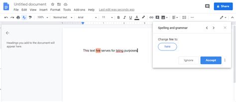 how to put spell check on google docs