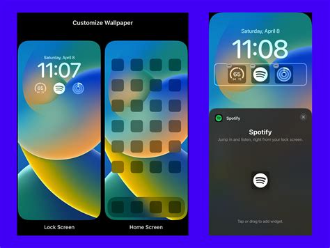 how to put spotify widget on lock screen