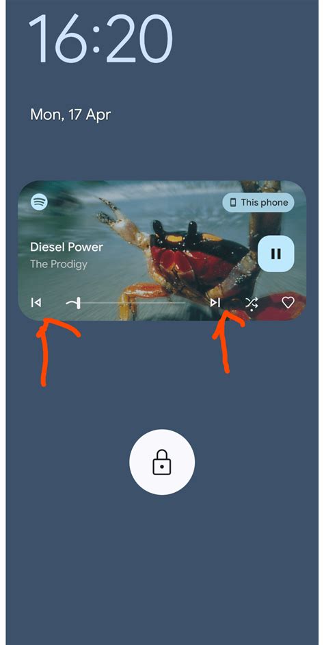 how to put spotify widget on lock screen android