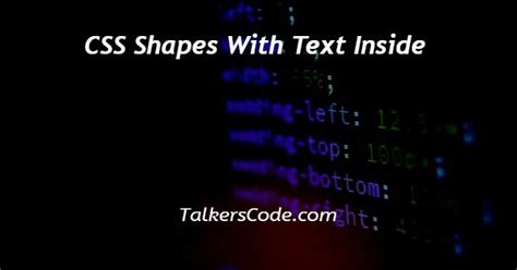 how to put text inside a shape in html