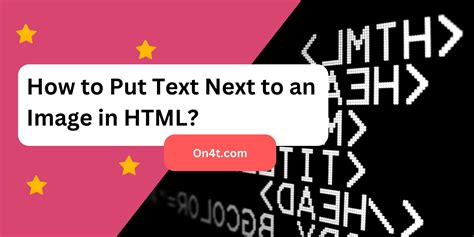 how to put text next to a picture in html