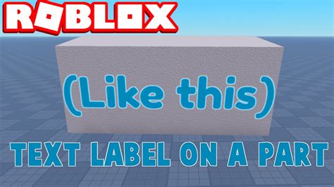 how to put text on an object in roblox studio