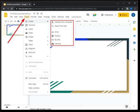 how to put transparent background images in google slides
