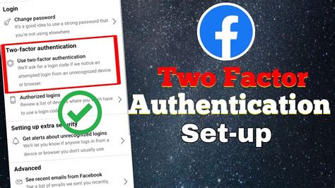 how to put two step authentication on facebook