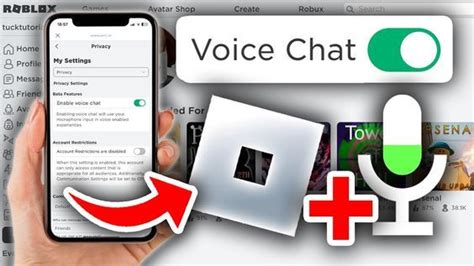how to put voice chat on roblox on phone