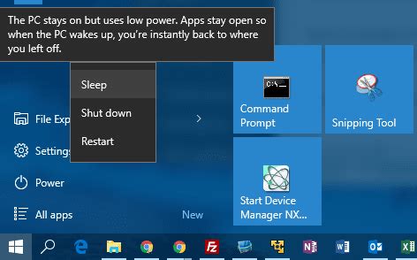 how to put windows pc in sleep mode