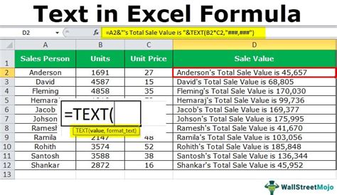how to put words in excel formula