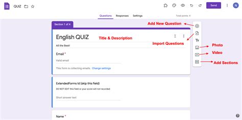 how to quiz in google form