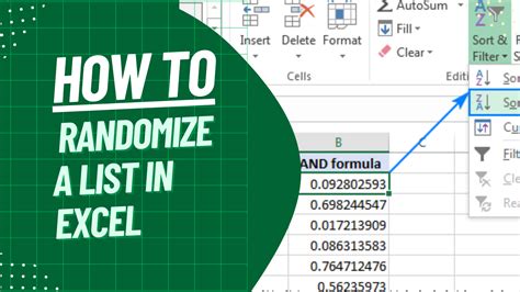 how to randomize a list in excel