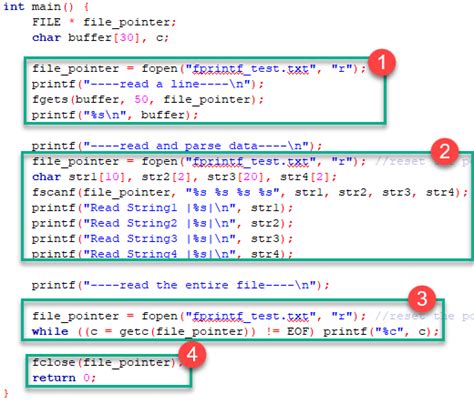 how to read and write a file in c program