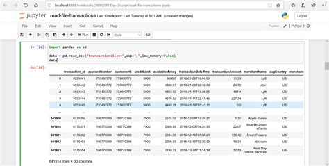 how to read csv file in python using pandas in jupyter notebook