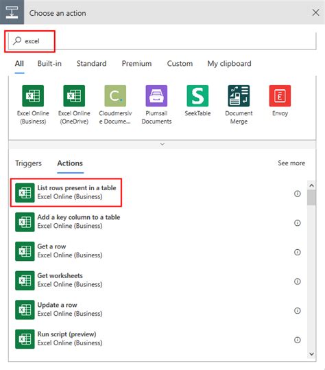 how to read data from excel sheet in power automate