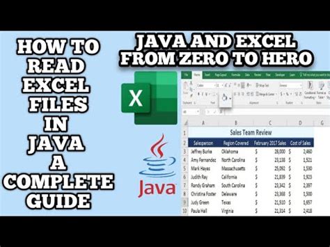 how to read excel file in java