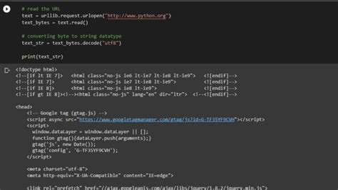 how to read html code in python