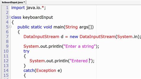 how to read input in java