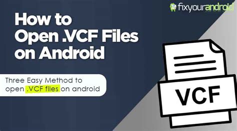 how to read vcf file in android