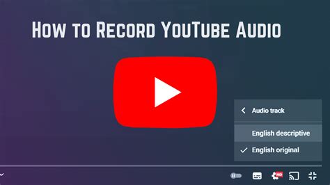 how to record audio from youtube