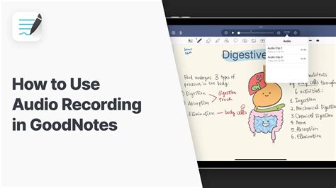 how to record audio on goodnotes