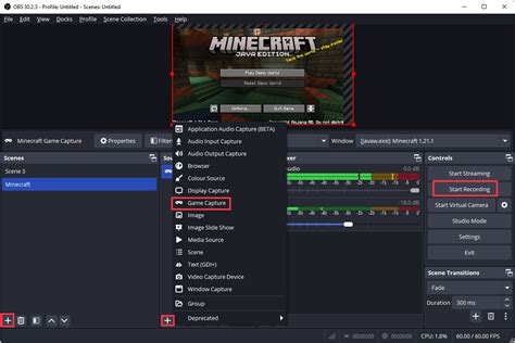how to record gameplay on pc with obs