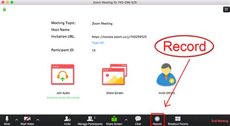 how to record meeting on zoom with audio