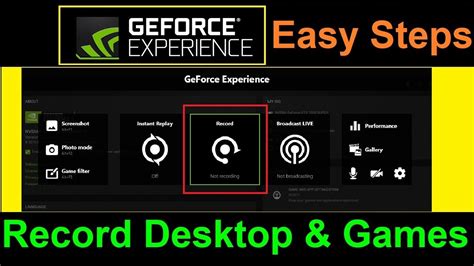 how to record on pc with nvidia
