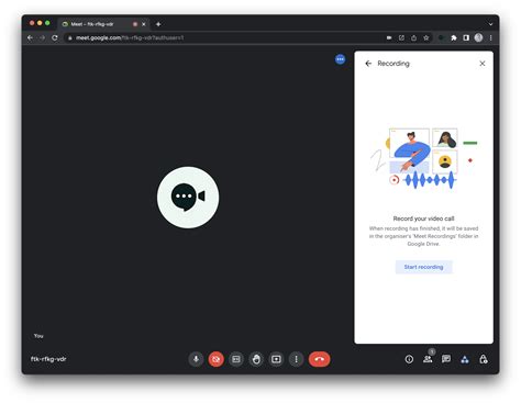 how to record video presentation in google meet
