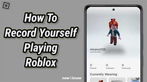 how to record yourself playing roblox