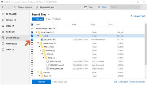how to recover a deleted folder in microsoft word
