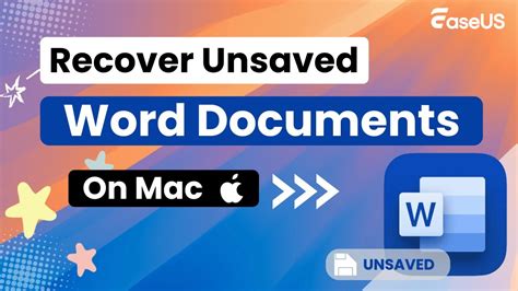 how to recover a file in word mac