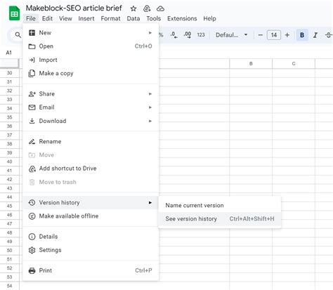 how to recover deleted data from google sheets