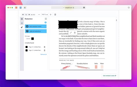 how to redact a pdf file on mac