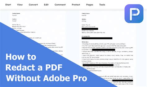 how to redact pdf without adobe