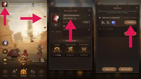 how to redeem a code in souls mobile game