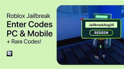 how to redeem codes in jailbreak mobile
