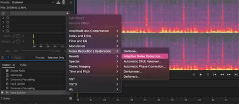 how to reduce background noise in adobe audition