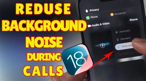 how to reduce background noise on call iphone