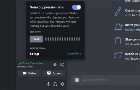how to reduce background noise on mic discord